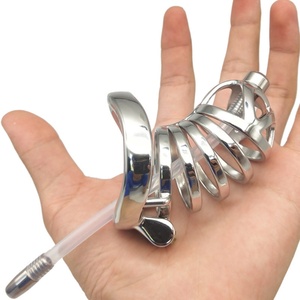 Jaula para Pene de Acero Inoxidable FRRK-12, Dispositivo de Castidad Cómodo, Candado para Pene, Herramienta Sexual BDSM con Accesorios para Hombre - Product Image 6