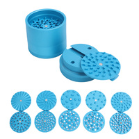 Accessoires de fumage en gros : Grinder de luxe en alliage d'aluminium mat, broyeur à tabac de haute qualité, coffret cadeau