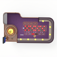 Table de jeu de roulette professionnelle de luxe de style européen en acier inoxydable sur mesure de haute qualité pour casino, à vendre