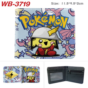 Portefeuille en cuir PU avec motif de dessin animé Pokémon Gengar Snorlax Pika, porte-cartes d'identité, porte-monnaie, portefeuilles en gros, porte-billets personnalisé - Product Image 4