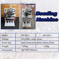 La machine commerciale de perle à tête unique attache la machine automatique de fixation de perle de perlage