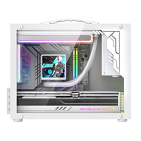 Boîtiers PC Gaming Micro-ATX Ruix Meteor T1 Blanc de Haute Qualité avec Refroidisseur AIO 240mm, Panneau Latéral Transparent et Poignée de Transport Supérieure pour Ordinateur de Bureau