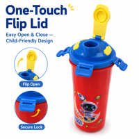 Boîte à lunch pour enfants en PP de qualité alimentaire, pliable, écologique, à double étage, à 3 compartiments, anti-fuite, compatible micro-ondes, motif dessin animé