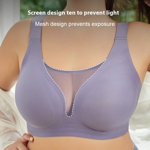 Reggiseni in gelatina di Gorge De Soutien senza cuciture per donne con montatura larga e imbottiti leggeri Extra-Large reggiseno <span class=keywords><strong>Push</strong></span>-<span class=keywords><strong>up</strong></span> con spalline larghe - Product Image 4