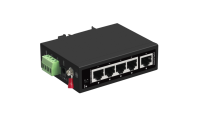 Switch Jaringan Industri 5-Port 10/100/1000Mbps Adaptif Plug and Play Proteksi IP40 Input Tegangan Lebar Kapasitas Switching 10Gbps