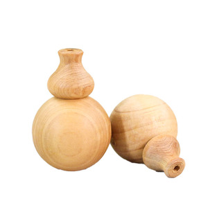 Wood <b>Beads</b> Round Loose <b>Beads</b> For Jewelry Making Three Way Cypress Wood 10mm 15mm 20mm 25mm 30mm Polished Handmade DIY - Product Image 4
