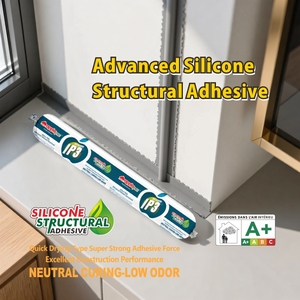 Adhesivo de Silicona Blanco/Transparente de Curado Rápido y Resistente al Moho para Árboles de Manzana, para Trabajos en <span class=keywords><strong>Vidrio</strong></span>, Madera y Construcción - Product Image 1