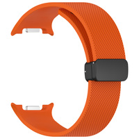 Correa de reloj de silicona texturizada Win-Win con cierre magnético para Samsung Galaxy Watch 8/8 Classic Correa de repuesto suave