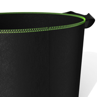 Pot de jardin en feutre respirant écologique, sac de culture hydroponique 5 ou 7 gal avec ligne verte pour jardinage des légumes, livraison gratuite