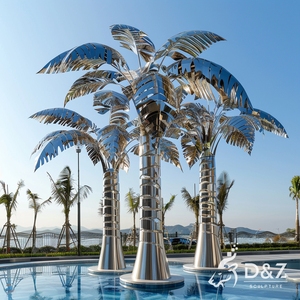 Série Palmiers Métalliques Coasts - Arbres en Acier Inoxydable Résistants au Sel pour les Propriétés Front de Mer - Product Image 5