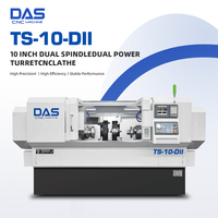 Torno CNC de doble husillo y doble eje Y con torreta motorizada DAS de buena calidad TS-10-DIIY