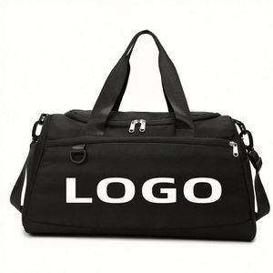 Bolsa de Viaje Deportiva Impermeable con Diseño Geométrico Personalizado, Logotipo al por Mayor, Moderna, Portátil, de Oxford y Poliéster - Product Image 2