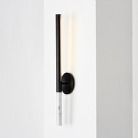 Applique murale linéaire en marbre de style nordique, éclairage de luxe en laiton pour salon, chambre, maison, villa, lampe LED décorative
