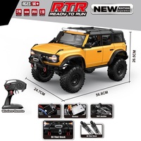 Version améliorée 1:10 R1001 Télécommande Rock Crawler Toy Simulation RC Climbing Car High Speed Shift Full Scale Charger
