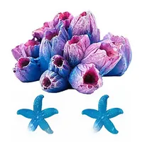 Abri paysager pour aquarium à double couche Hobbit House, rocaille de simulation, abri pour reptiles, accessoire d'aquarium chinois