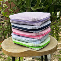 Housse de Bible personnalisée à fermeture éclair grande taille en seersucker monogramme 2026 bleu marine rose violet, livraison gratuite depuis l'entrepôt américain D145