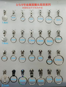 Bán Buôn Vòng Thư Hình Dạng OEM Dập Nổi Làm Biểu Tượng Tùy Chỉnh Túi Kim Loại Dây Kéo Thanh Trượt <span class=keywords><strong>Puller</strong></span> Cho Ví/Quần Áo - Product Image 3