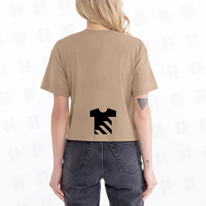 Camiseta Deportiva Corta para Mujer, Personalizada con Impresión DTG, Ajustada, para Fitness, Running, Gimnasio, de Algodón - Product Image 3