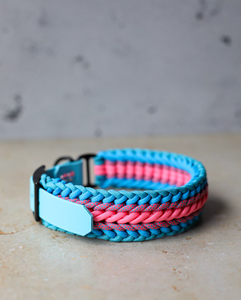 Cuerda de paracaídas 550 personalizada, collar de tronco de perro trenzado, collar de perro Paracord con adaptador ajustable, correa de PVC - Product Image 6