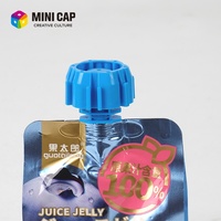 Jus de Myrtille en Gelée en Sachet Doypack avec Mini Bouchon en Forme de Briques, Facile à Presser et Sans Déversement
