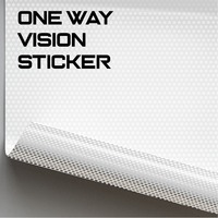 Rouleau de film PVC à vision unilatérale imprimable, taille personnalisée, perforé, vinyle auto-adhésif pour impression éco-solvant UV