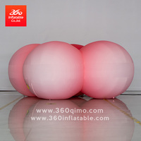 Conception personnalisée de la publicité énorme fleur géante gonflable avec souffleur d'air pour la scène