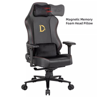 Chaise de bureau haut de gamme avec mécanisme de secousse Frog pour patron, directeur, chaise de jeu noire avec appui-tête magnétique, table de jeu avec bureau