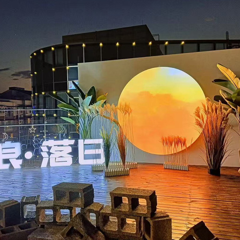 Customized Outdoor Rainproof Wall Mounted UV Soft Film Ceiling LED Circular Lightbox SEG Lightbox