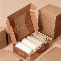 Boîte d'expédition en carton ondulé, boîte en carton personnalisée, écologique, résistante aux chocs, impression pour l'expédition et l'emballage de vêtements