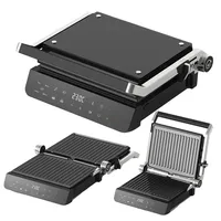 Machine à panini de presse à steak numérique à écran tactile de gril de contact intérieur intelligent détachable à 4 tranches pour le ménage