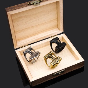 ที่เปิดขวดเบียร์ไวกิ้งทำจากสเตนเลสสตีลจี้หัวหมาป่าแบบนอร์ดิกวินเทจเครื่องประดับโลหะผสมของผู้ชาย - Product Image 5