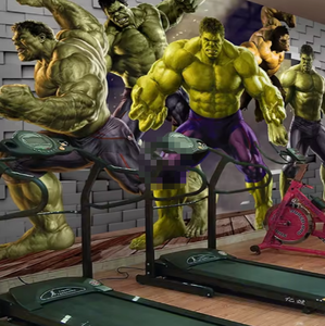 3D <span class=keywords><strong>Hulk</strong></span> dibujos animados superhéroe tema gimnasio mural papel tapiz <span class=keywords><strong>para</strong></span> paredes - Product Image 4