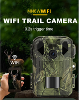 Mini caméra de chasse infrarouge avec connexion Wi-Fi et contrôle par application, vidéo 4K, portée IR 20m/85ft, IP65