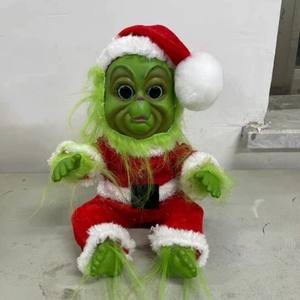 Nuevo juguete creativo de peluche <span class=keywords><strong>Grinch</strong></span>, muñeco extraño de Navidad, regalo de Navidad, muñeco monstruo de pelo verde - Product Image 2