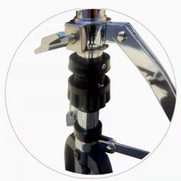 Support de charleston pour batterie avec tension réglable, support de jambe, base épaissie de 28 mm de diamètre, pédale de qualité supérieure.