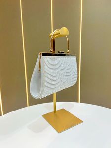 Elegant Pearl Evening <b>Clutch</b> Bag Sparkling Crystal women's tote bags <b>Wedding</b> party Women's Bags with Chain crossbody bags purse - Product Image 3