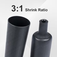 Colle thermofusible Yilian en matériau PE 3:1, colle de couleur, tube thermorétractable à double paroi
