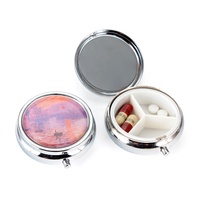 Offres Spéciales : Boîte à Pilules Métallique Ronde et Rectangulaire CHANNEL PB401 avec Logo Époxy, Étui Cosmétique Universel CN ZHE