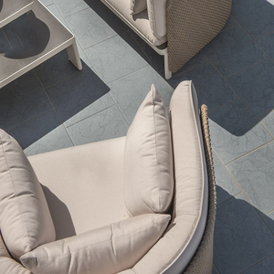 Cabana Double places simple en rotin chaise longue de loisirs chaise en aluminium cadre méridienne mobilier d'extérieur - Product Image 5