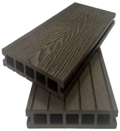 Unifloor madera del WPC de plástico compuesto de piso para de interior y al aire libre y Jardín de grabación en relieve de grano de madera textura