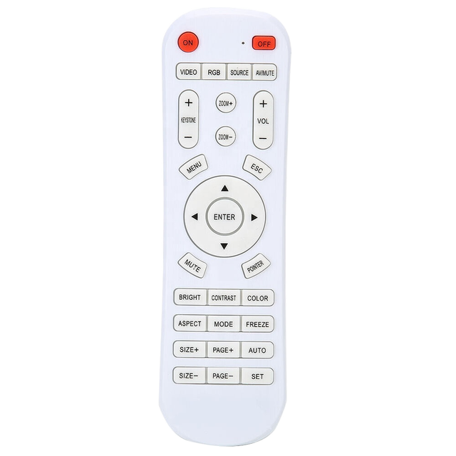 Convenient Access to Most Brands Remote Controls Universal ABS Projector Fixed Code Easy RCU Access PC Material Silicon Keypad