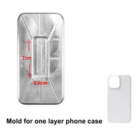 Moule double couche pour coque de téléphone iPhone Samsung 17 16 15 14 S26 S25 S24, machine d'impression par sublimation 3D DIY pour coques de téléphone