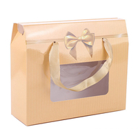 Boite à fleurs personnalisée à fermeture avec ruban, coffret cadeau de haute qualité à fenêtre propre