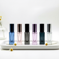 Flacon de parfum carré personnalisé en verre de 3 ml avec pulvérisateur et diffuseur à bâtonnets - Emballage vide en gros pour atomiseur