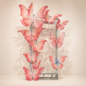 En gros Personnalisé Géant Remise Papillon À La Main Papillons De Soie Ailes Pour Les Décorations De Mariage <span class=keywords><strong>Fond</strong></span> - Product Image 5