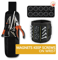 Bracelet magnétique pour maintenir les outils avec 15 aimants pour vis et clous, cadeau unique pour hommes, outil pour maintenir les vis