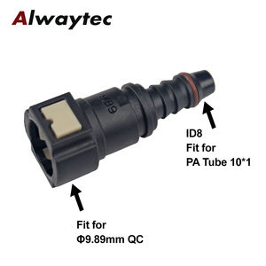 Conector de Manguera de Nylon para Línea de Combustible de Goma de 9.89mm, Conector de Liberación Rápida para Automóvil, Pieza de Carburador - Product Image 3