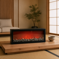 Cheminée électrique décorative à bas prix, lampe LED à flamme simulée, style européen, pour salon, cheminée d'intérieur, directement du fabricant