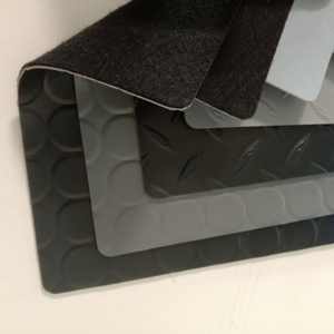 Revêtement de sol de garage protecteur en PVC, vente en gros d'usine, rouleau de revêtement de sol en vinyle linoléum avec support en feutre, anti-salissure et imperméable - Product Image 3