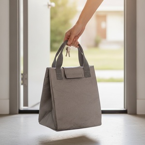 Sac à lunch personnalisé en Tyvek 23x20x17cm, sac bento réutilisable, impression de logo personnalisée, vente en gros, cadeau promotionnel d'entreprise - Product Image 5
